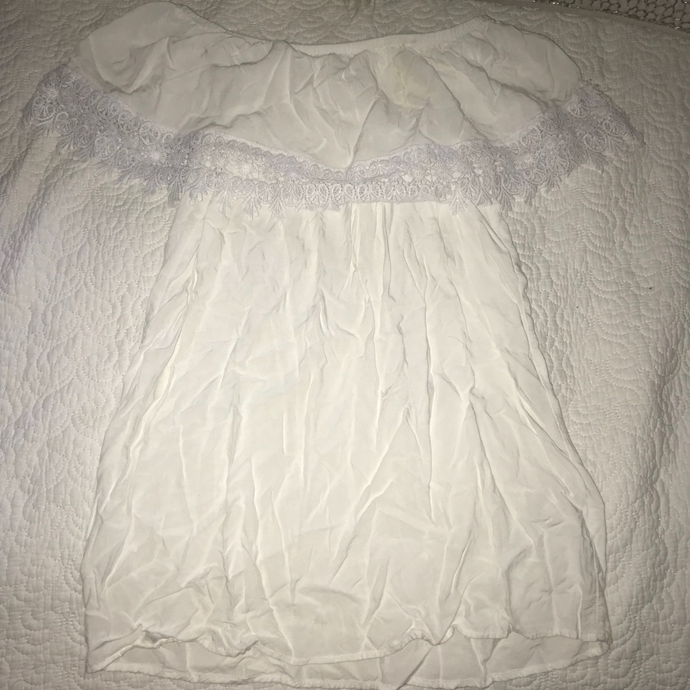 White mini dress